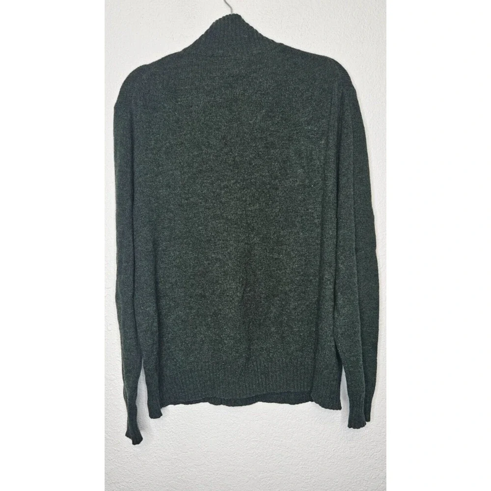 J. Crew Sweater Mens XL Forest Green Lambs Wool Grandpacore Gorp Preppy Heritage